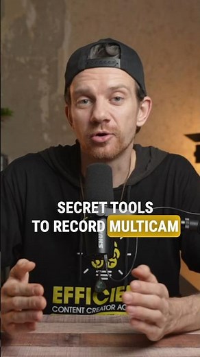 🤯Secret tool for recording multicam in just seconds. #multicam