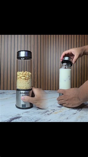 Peanut Powder making in Portable Blender