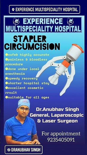 Stapler circumcision is a surgical procedure that uses a stapler device to cut and close foreskin