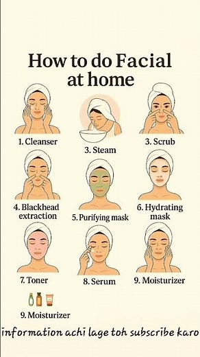 How to Do Facial at Home | Step by Step Skincare Routine#FacialAtHome BeautyTips #FaceCare#shortfeed