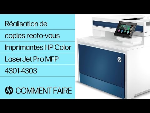 Comment faire des copies recto verso | Imprimantes HP Color LaserJet Pro MFP 4301-4303 | HP Support