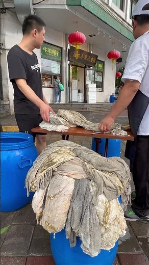 Preparing Chinese beef tripe stew #food