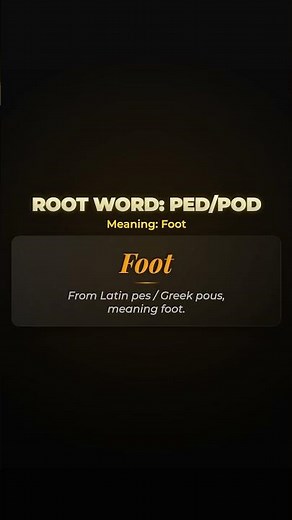 Root Word: PED - Watch Your Step! 🦶 | Pedestrian