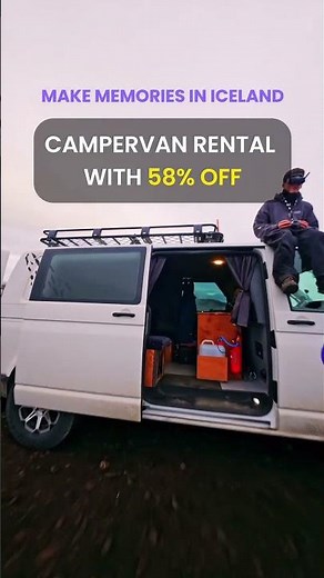 Winter Iceland Specials 58% OFF Camper + 50% OFF Insurance