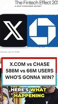 X.com vs Chase Bank. Who's Going to Win? #shorts