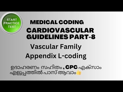 CARDIOVASCULAR SYSTEM GUIDELINES AND PRACTICE QUESTIONS PART-8 || MEDICAL CODING