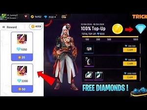 Free Fire Max Diamond Trick 2024 || How To Get Free Diamonds In Free Fire Max || Free Diamonds