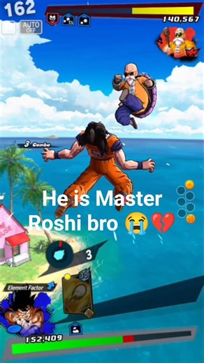 GoKU vs master Roshi.😵‍💫Master Roshi ne meri izzat hi le li 💔😂 (Wait for end!)” #dragonballlegend