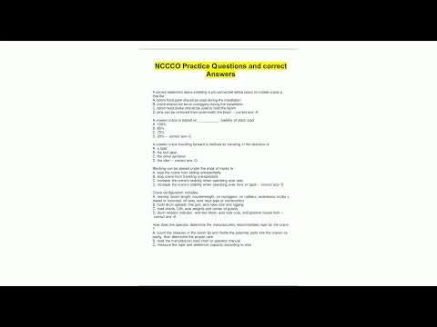 NCCCO Practice Q uestions and correct Answers1638