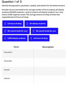 Identify the population, parameter, sample, and statistic for t... | Filo