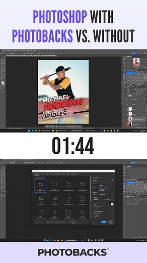 Is This the BEST Photoshop Bundle for Sports Images? For thousands of photographers and creatives, the answer is a loud YES. If you’re tired of basic photos that don’t stand out — and you’ve been searching for a way to create bold, custom sports images for print and social media that actually look pro — this could be your breakthrough. Photobacks has been trusted by over 225,000 photographers and Photoshop users to create amazing custom images FAST and EASY like NEVER before! Just ask Pam Gibson