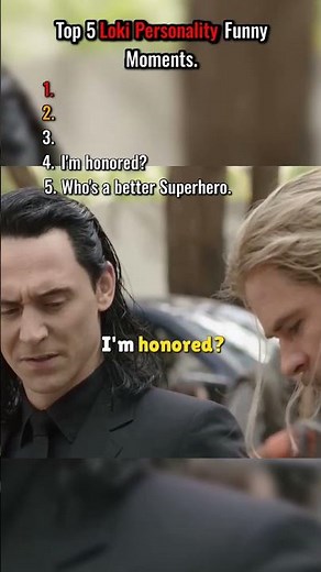 Top 5 LOKI Personality Funny Moments. 🤨