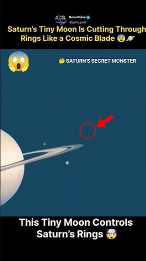 This Tiny Moon Controls Saturn’s Rings |#shorts #moon #saturn #supersaturn #starformation