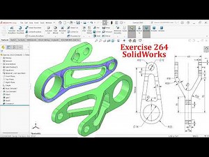 SolidWorks Tutorial for beginners Exercise 264