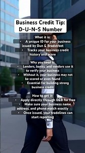 Business Credit Tip: D-U-N-S Number