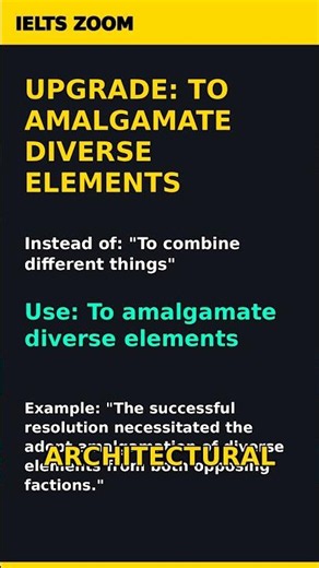 IELTS Band 9 Upgrade: To Amalgamate Diverse Elements