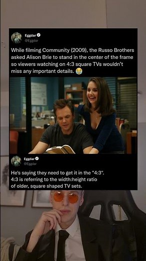 While filming Community (2009), the Russo Brothers asked Alison Brie to stand in the center of the
