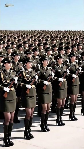 中国女兵训练日常》 | 敬礼+持枪+正步三联动作，一气呵成又飒又帅！