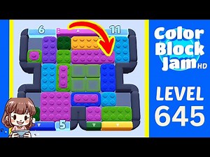 Color Block Jam Level 645 Solution Walkthrough