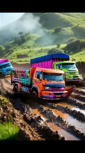Dump Truck, Truk Oleng, Truk Molen, Bulldozer, Ambulan, Damkar #Truck #Kontruksi #Games #Jcb #Shorts