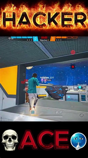 HACKER 1VS4 #ace #freefire #viral #shorts