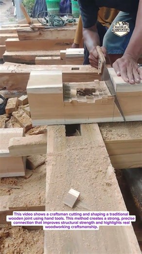 Traditional Wood Joint Making | Pure Hand Tool Skill
