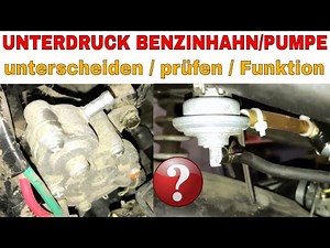 [TUTORIAL] Roller Benzinhahn Benzinpumpe / unterscheiden / prüfen / tauschen