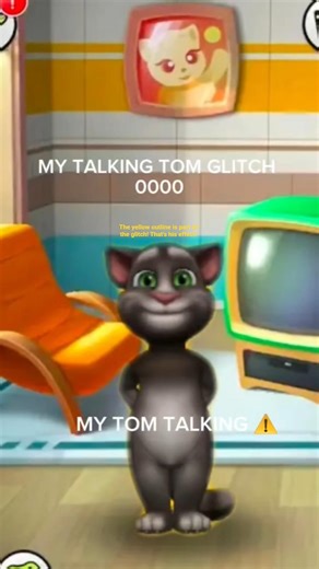 My talking tom glitch 0000 #talkingtomglitch #talkingtom #scary