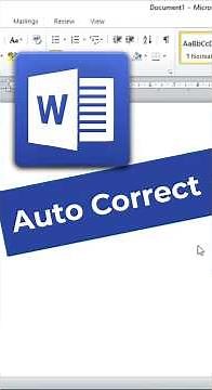 AutoCorrect Magic in MS Word ✨🖋️