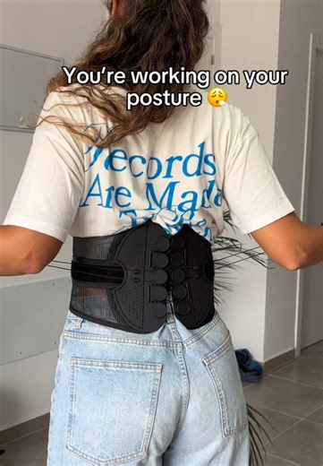 Fix your posture, relieve back pain 😊 #backpain #lowerbackpain #posturecorrection #backpainrelief #posturecorrector with this posture corrector