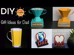 DIY gift ideas for Dad l Father’s Day crafts l Easy DIY paper crafts