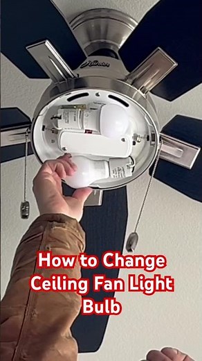 How To Change Ceiling Fan Light Bulb.