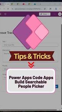Build Searchable People Picker in Power Apps Code Apps #microsoft365