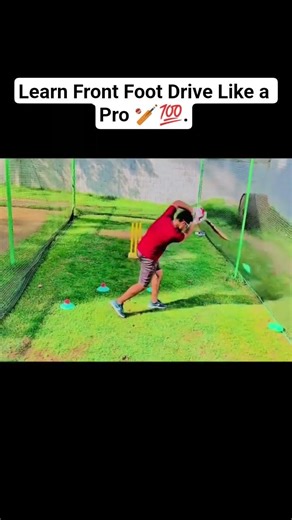 Learn Front Foot Drive Like a Pro 🏏💯 #BattingTips