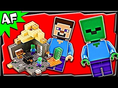Lego Minecraft DUNGEON 21119 Stop Motion Build Review