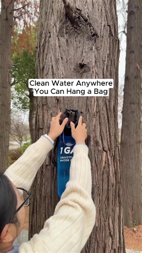 Portable Gravity Water Filter for Emergency Use