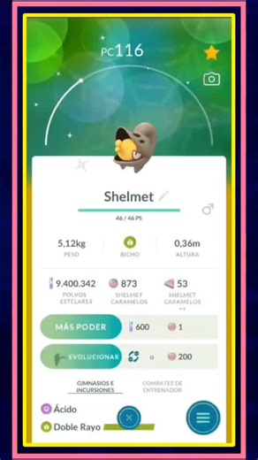 EVOLUCIÓN SHELMET SHINY A ACCELGOR EN POKEMON GO #evolution #shiny #pokemongo