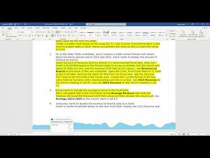 Excel Module 08: SAM Project 1