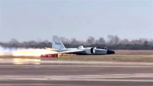 Video: NASA Aircraft Makes Belly Landing After Mechanical Issue