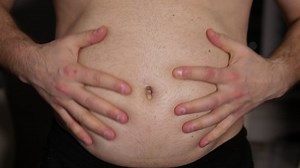 Overweight Man Demonstrates Big Belly Man Stock Footage Video (100% Royalty-free) 1097823493 | Shutterstock