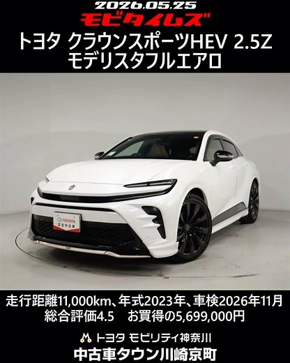 Toyota Crown Sport HEV 2.5Z, Modellista Full Aero, 11,000km, 2023 Model, Inspection until Nov 202...