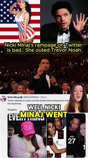 She went HAM online...#grammys #trevornoah #nlckiminaj #celebs #sing | trevornoah