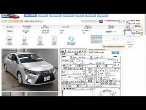 HOW TO PLACE A BID ON A CAR AT JAPANESE AUCTION