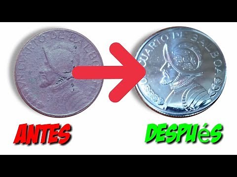 Como limpiar monedas oxidadas - rápido y fácil