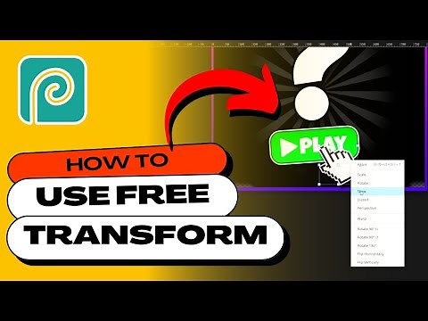 PHOTOPEA: How to Use the FREE TRANSFORM TOOL (Tutorial)