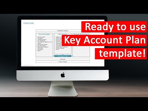 Proven and ready to use Key Account Plan template - the must have tool for all Key Account Managers!