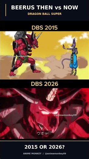 Beerus 2015 vs 2026 😳 | Dragon Ball Super Animation Comparison