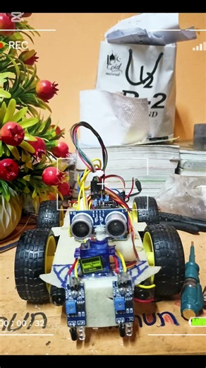 Ai 3 mode robotics car. line following car,obstacle avoiding car,Bluetooth car #schoolproject