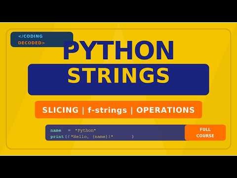 This One Python Skill Will Save You Hours — Strings Explained!