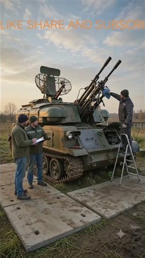 anti aircraft vehicle#Military Restoration #trendingno#ArmoredVehicle #Restoration #Timelapse